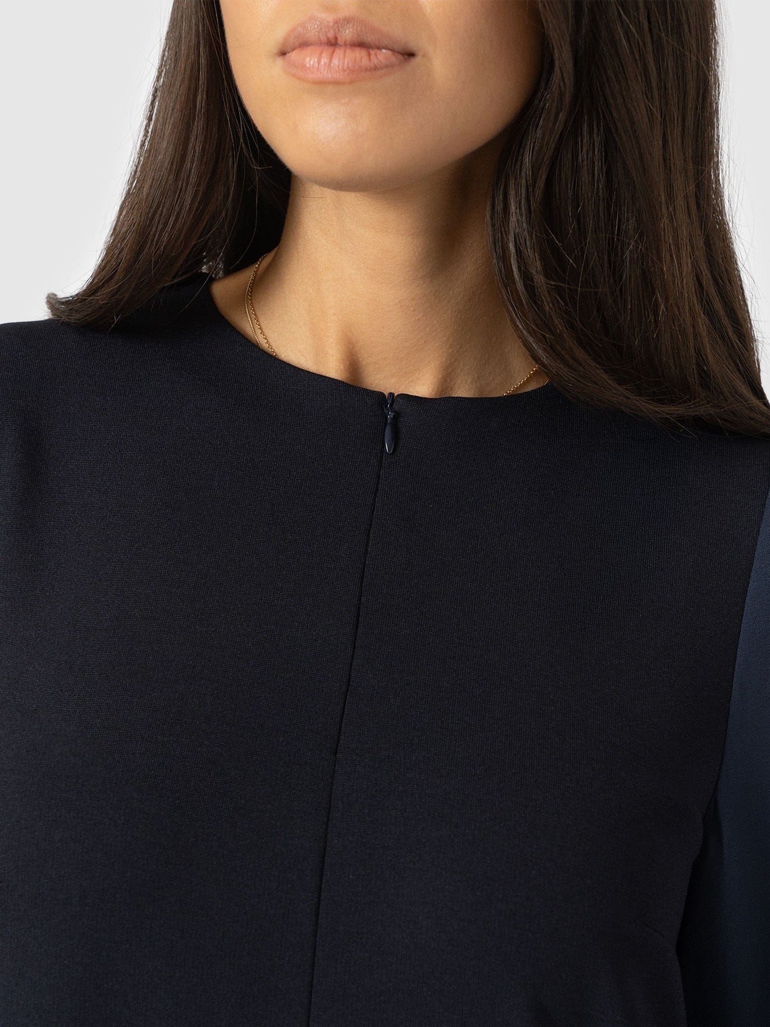 Esme Zip Up Dress - Navy